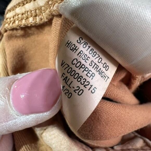 NWT GAP Straight Leg Khaki High Rise Splatter Pants Copper Size 6 Terra Cotta - Picture 10 of 12